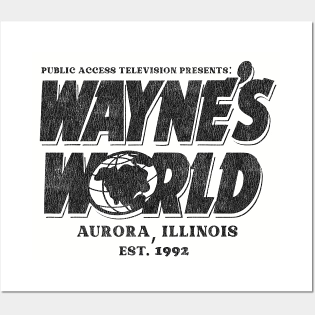 Wayne's World Lts Worn Wall Art by Alema Art